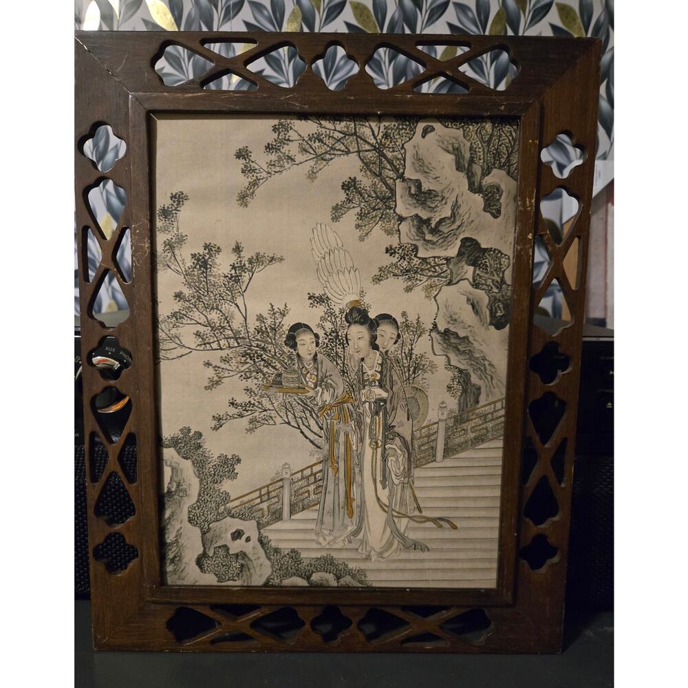 Vintage Japanese water color